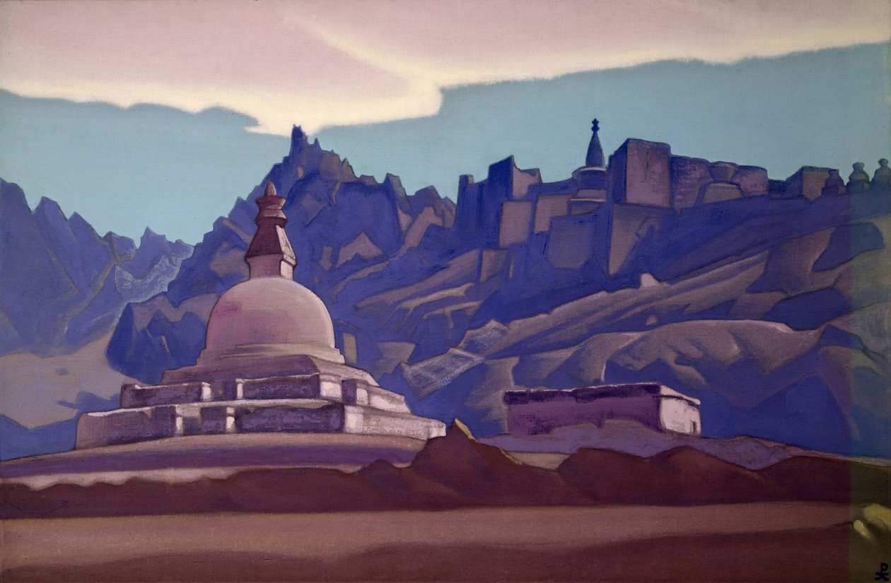 Túmulo funerario, Ladakh, 1937 de Nicholas Roerich