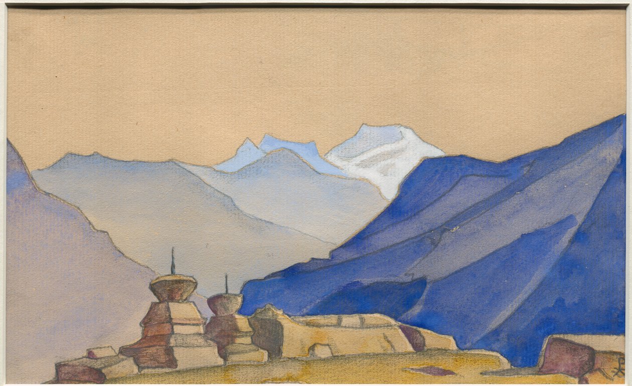 Karga, hoja de álbum, 1933 de Nicholas Roerich