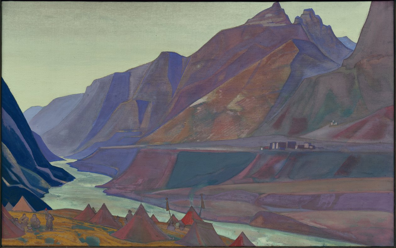 Campamento Koksar, 1932 de Nicholas Roerich
