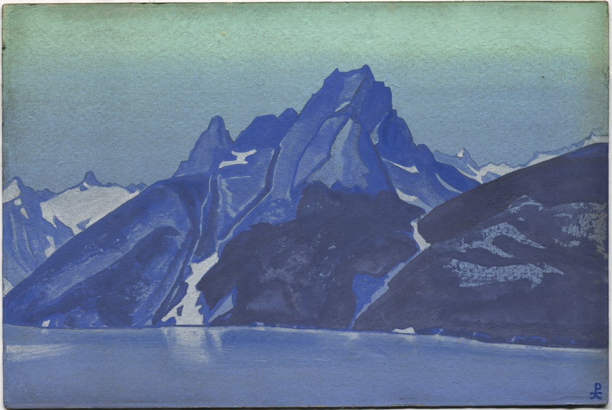 Lago de los Nagas, Cachemira, 1936 de Nicholas Roerich