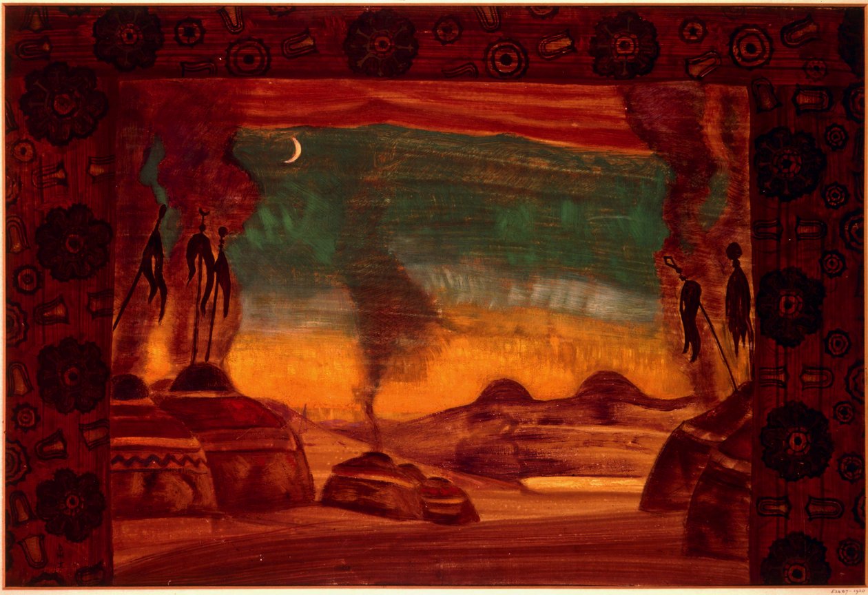 Polovtsian Camp ... (témpera sobre papel) de Nicholas Roerich