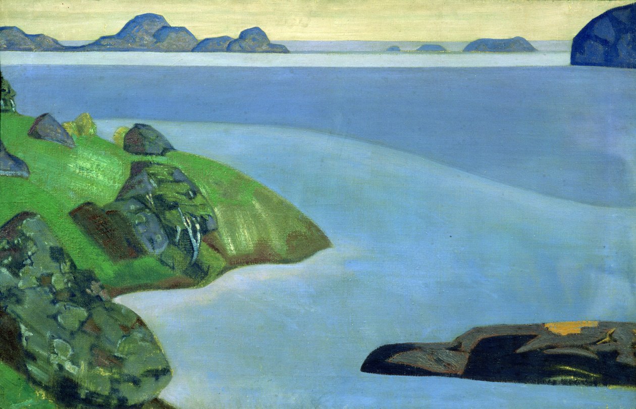 Paisaje Costero Rocoso de Nicholas Roerich