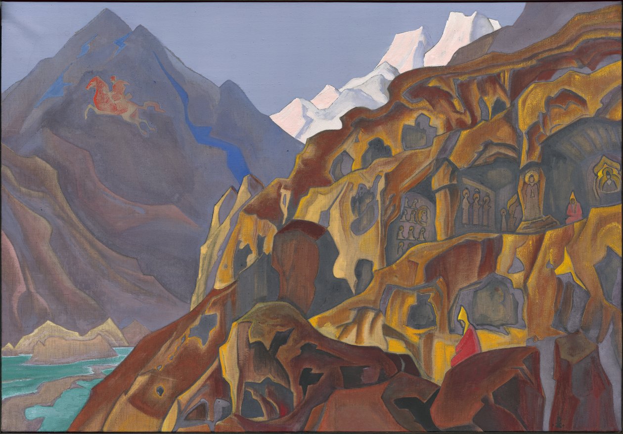 Cuevas sagradas, 1932 de Nicholas Roerich