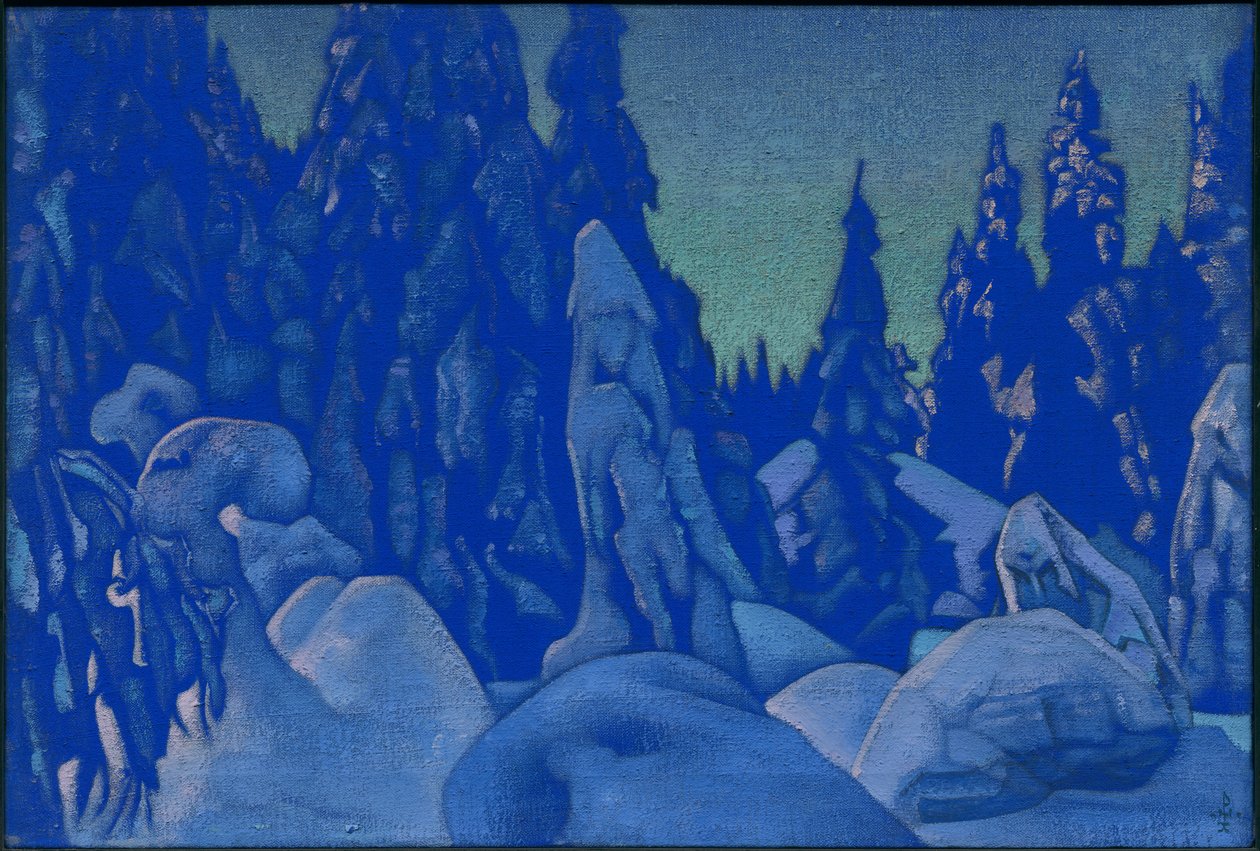 Guardianes de la nieve, 1922 de Nicholas Roerich