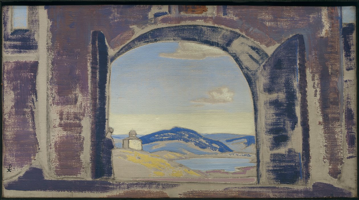 Estudio para una pintura, c.1922 de Nicholas Roerich