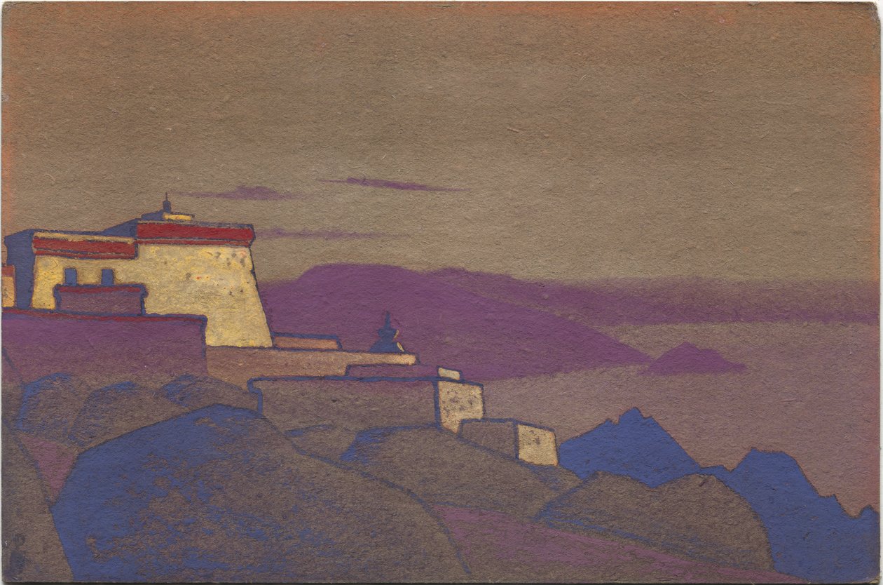 Tíbet, Monasterio Gelukpa, 1936 de Nicholas Roerich