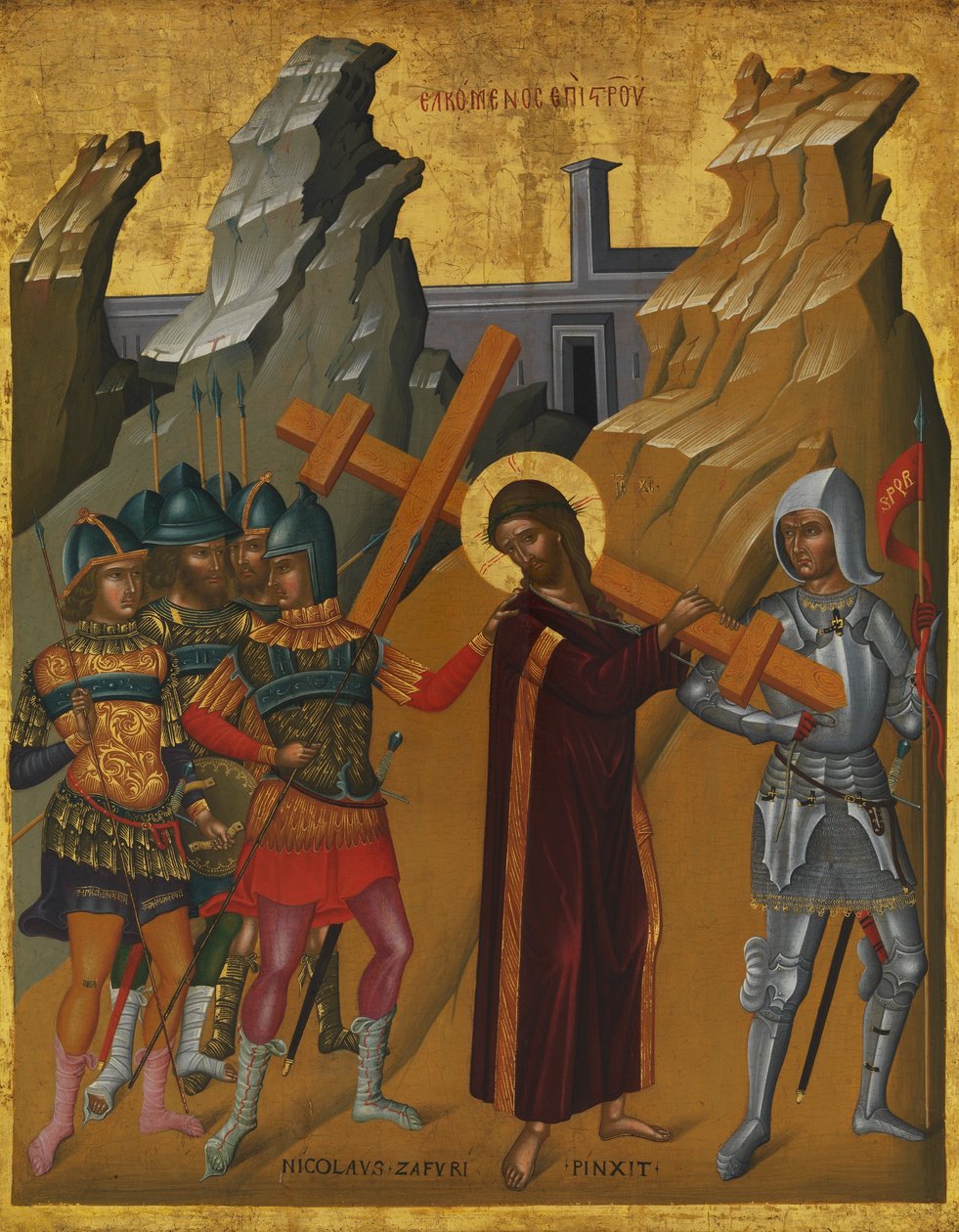 Cristo llevando la cruz de Nicholas Tzafouris