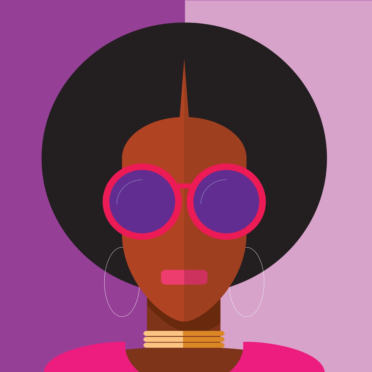 Afro Girl, 2020 (digital) de Nick Diggory