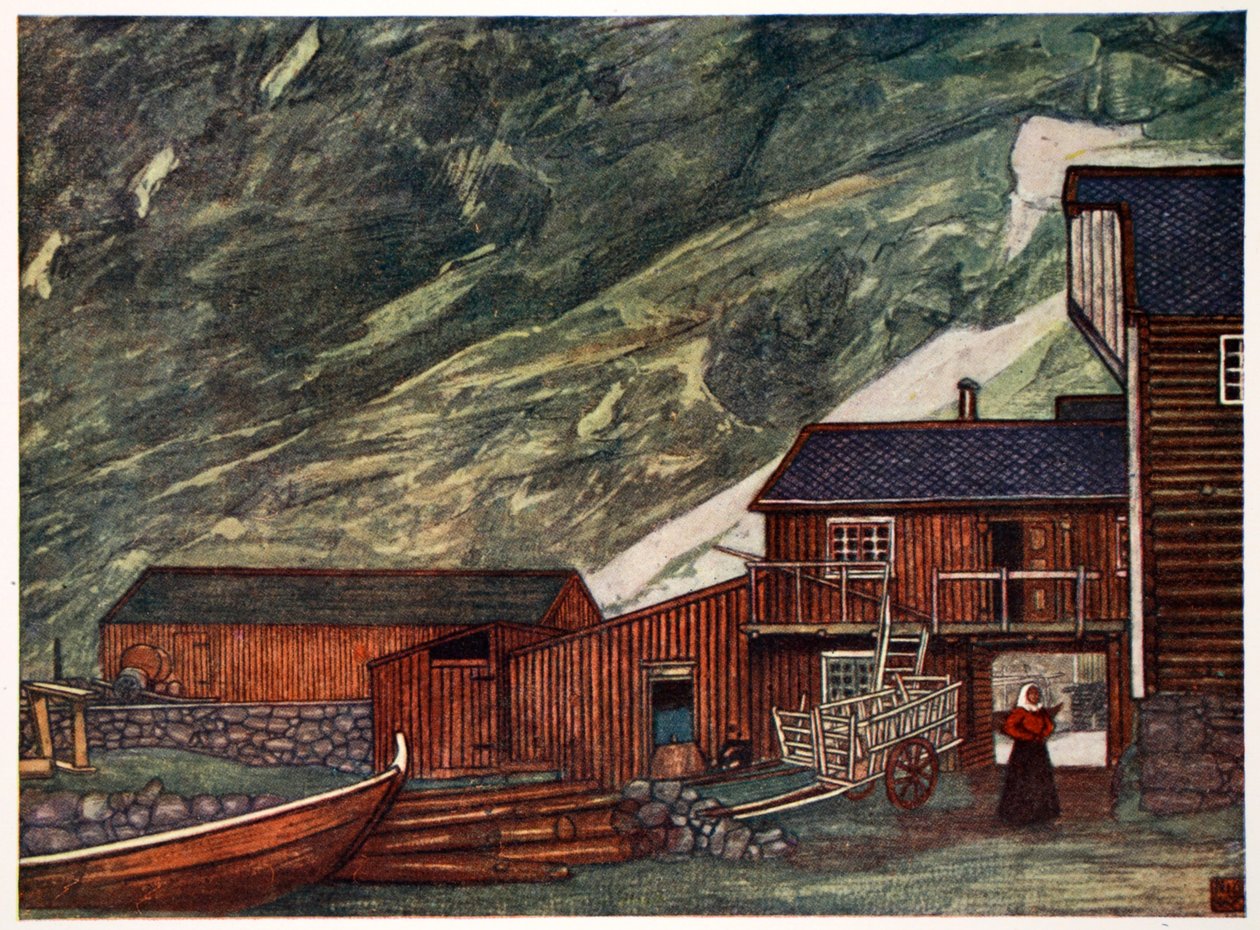En el fiordo, Sundalsoren, 1905 de Nico Jungman