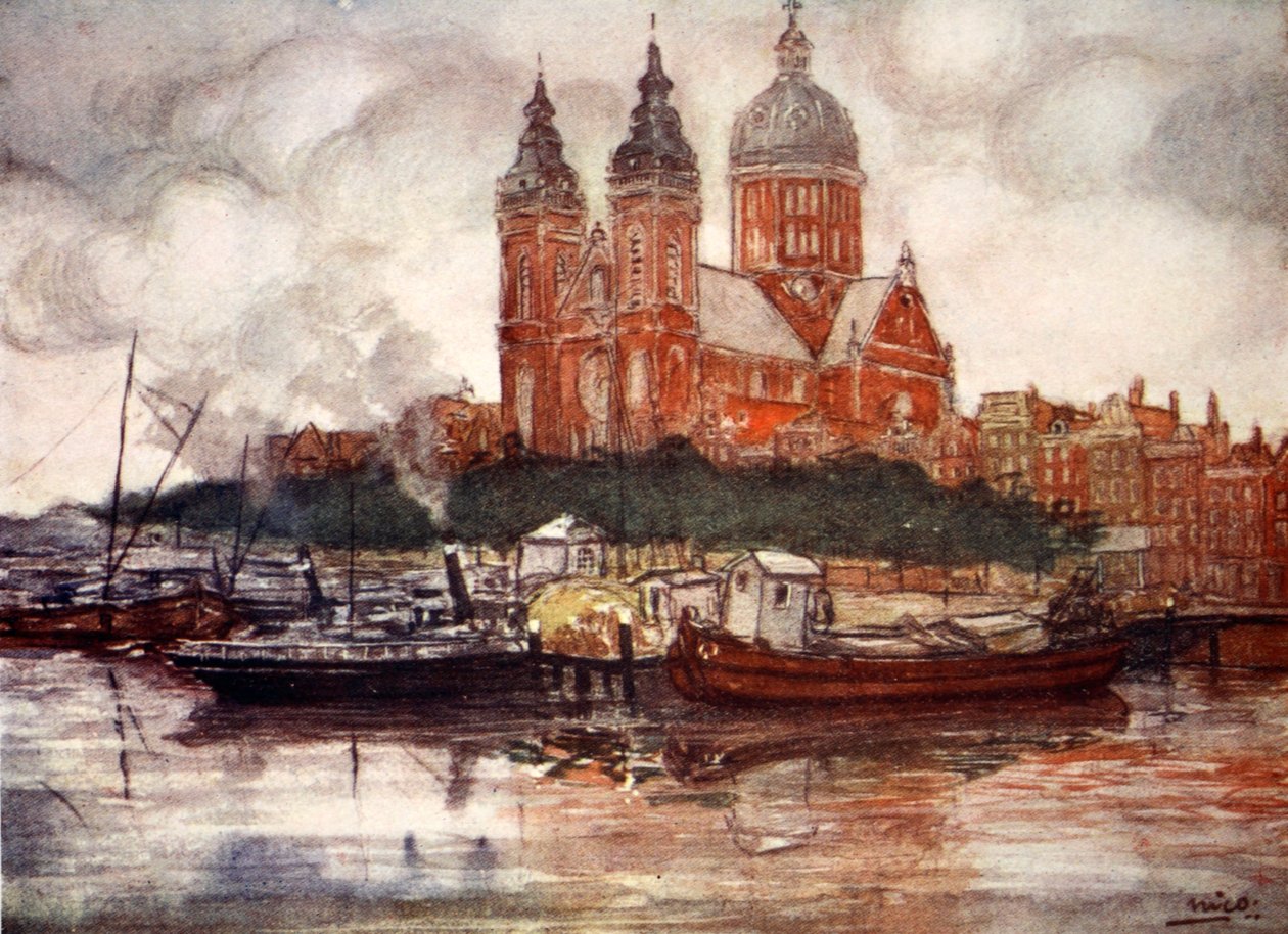 Iglesia de San Nicolás, Ámsterdam, 1904 de Nico Jungman