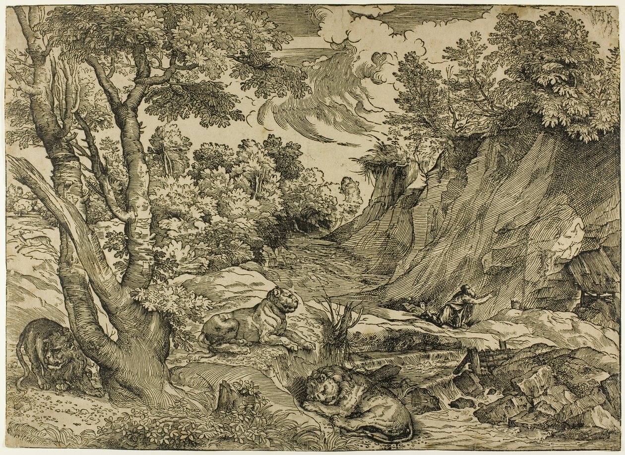 San Jerónimo en el desierto de Nicolò Boldrini