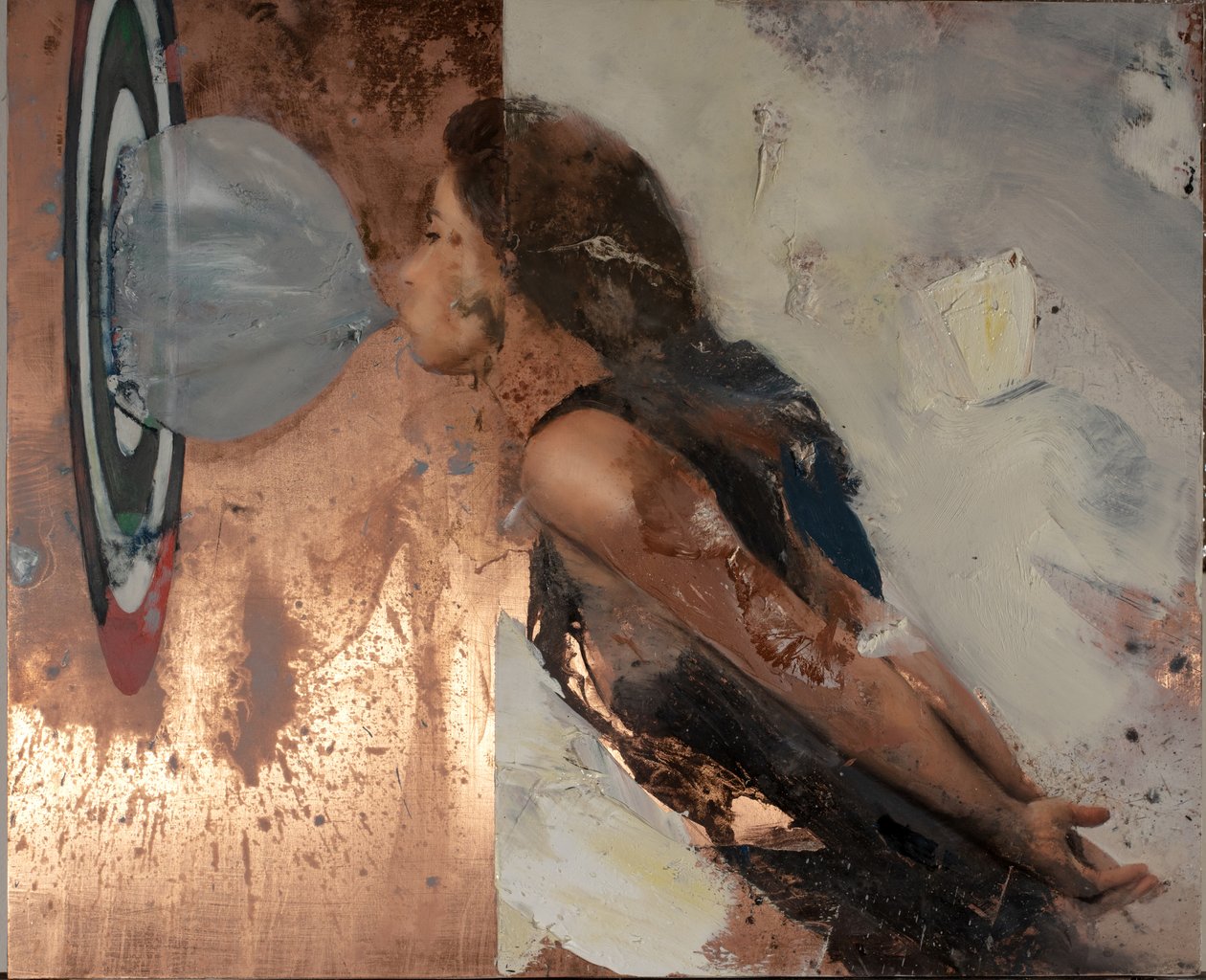 Bubble IV, 2020 (óleo sobre cobre) de Nicola Pucci