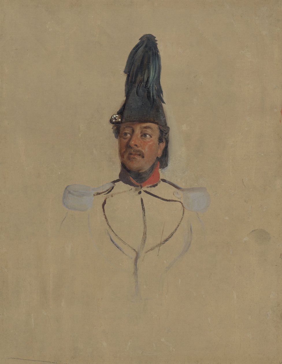 Estudio del retrato del capitán T.S. Nabal de Nicolaas Pieneman