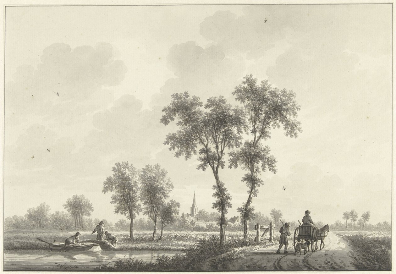 El pueblo de Spijk en Gelderland de Nicolaas Wicart
