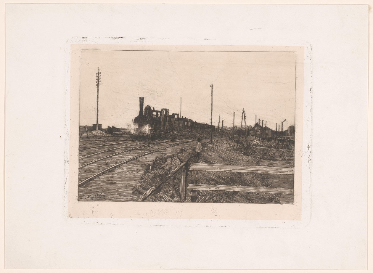 Tren en movimiento de Nicolaas van der Waay