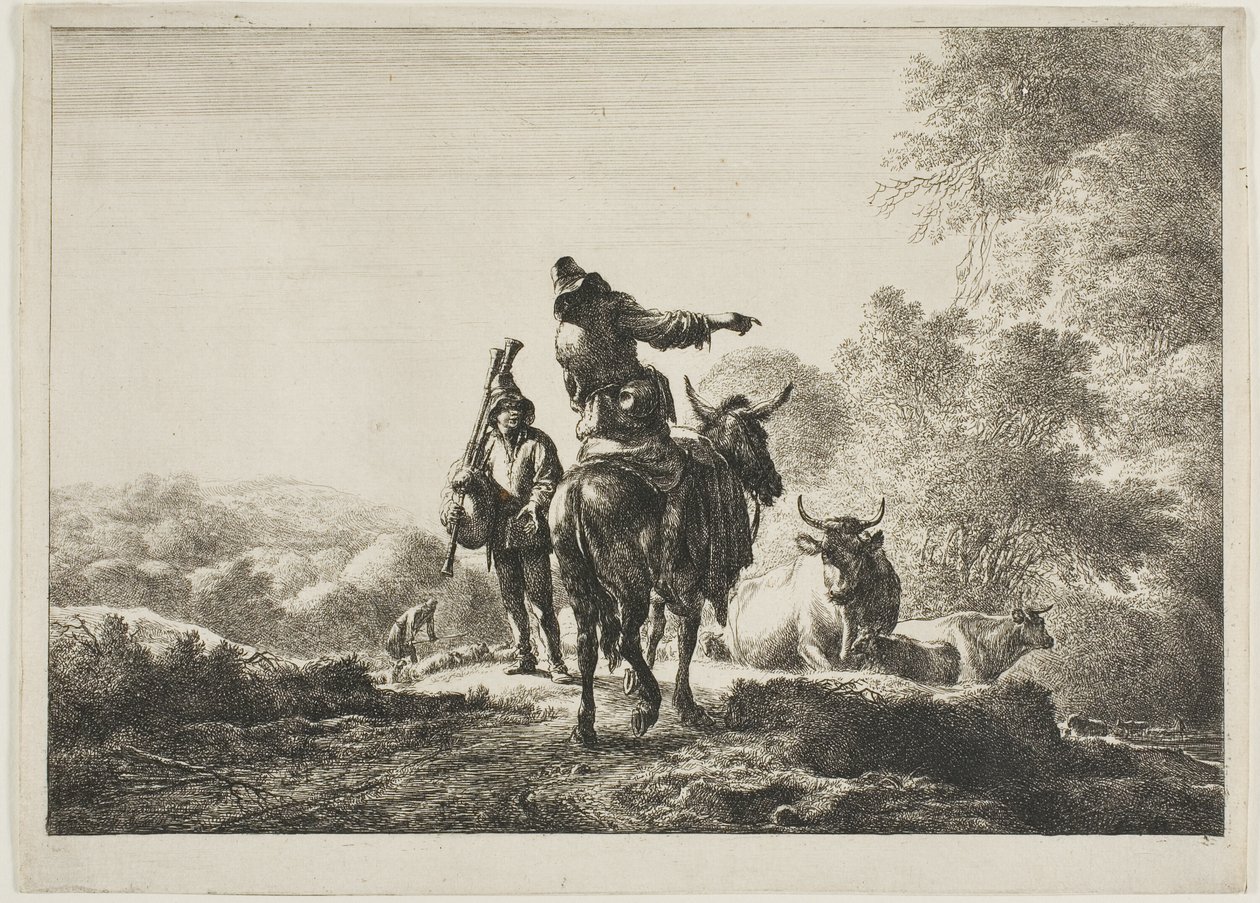 El gaitero de Nicolaes Berchem