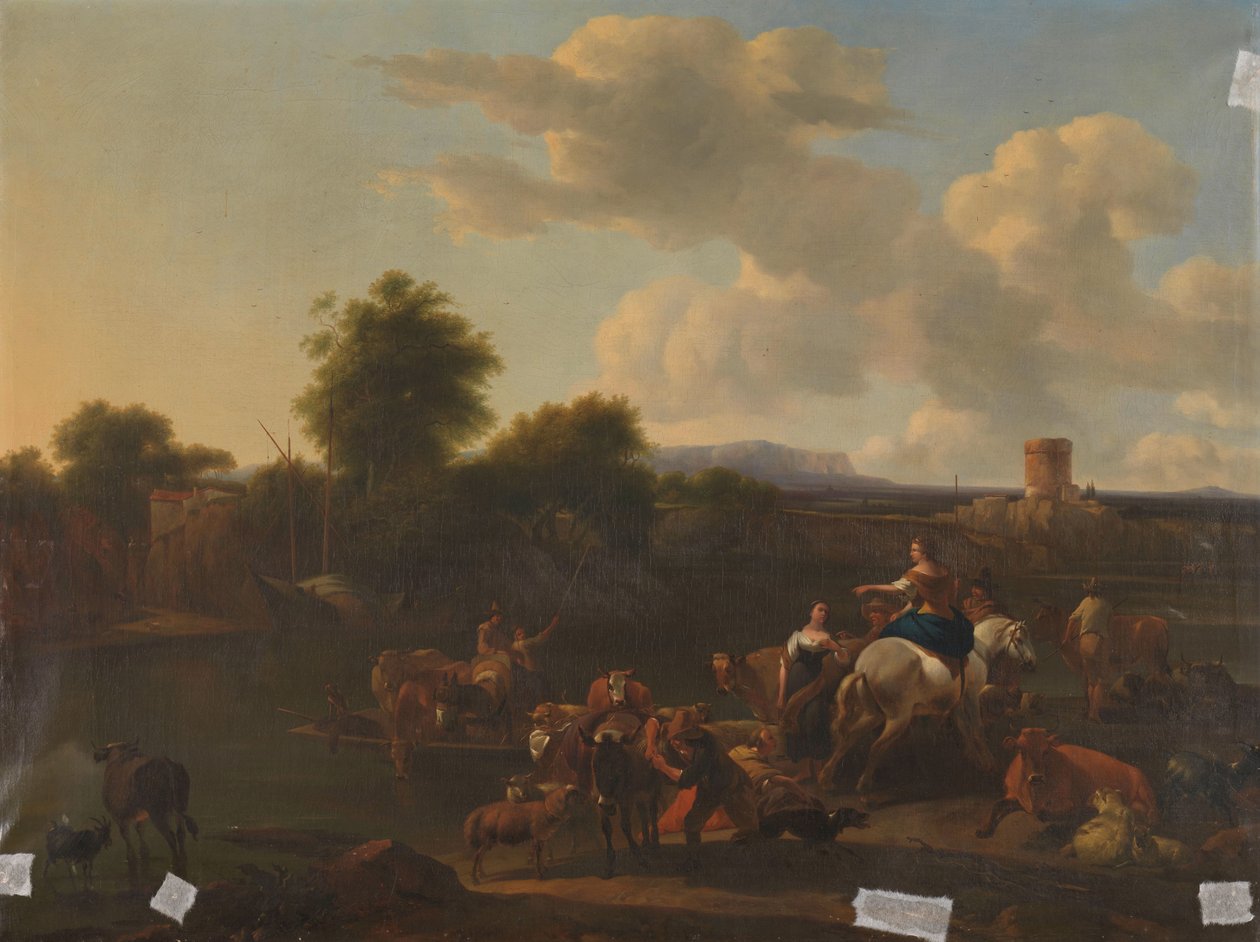 El transbordador de ganado de Nicolaes Pietersz Berchem (copy after)