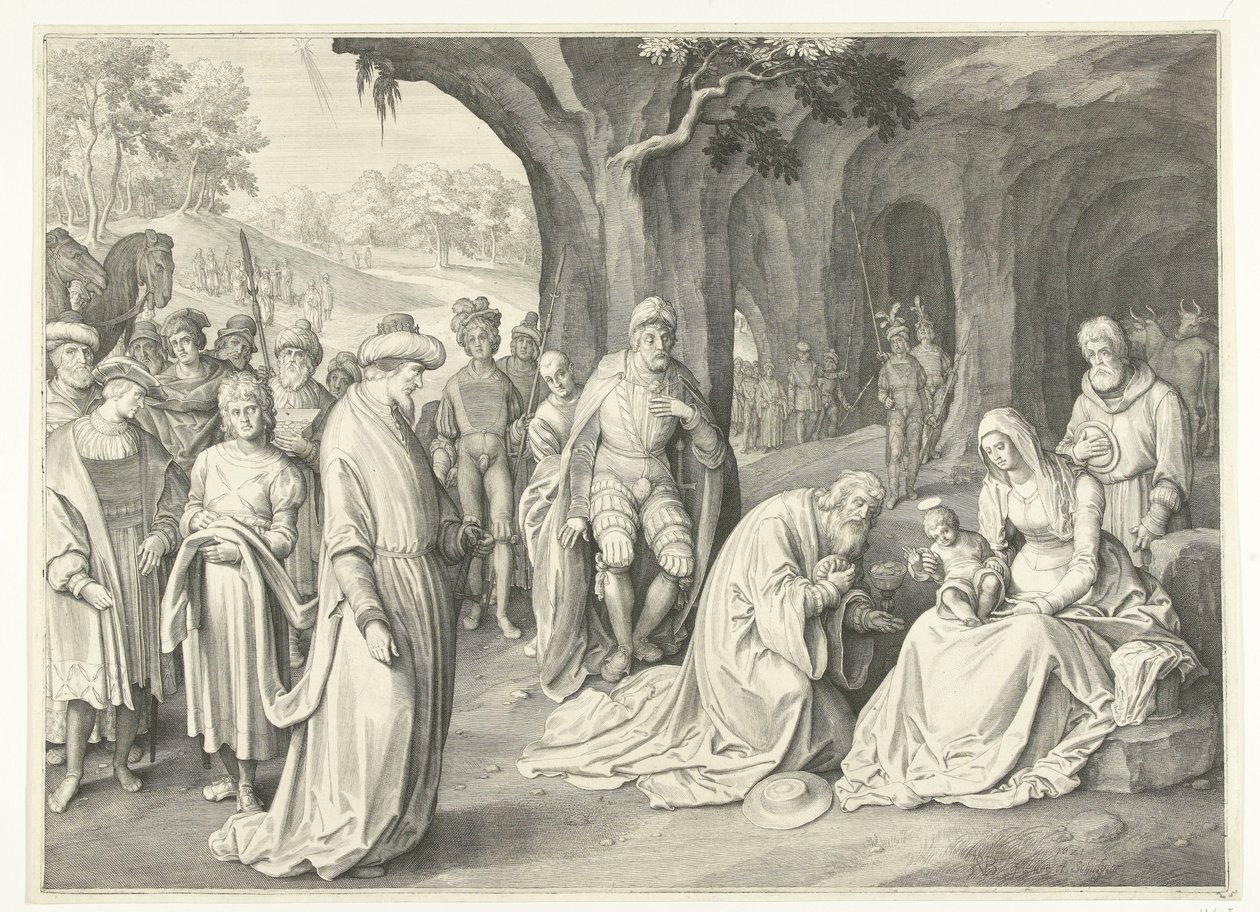 Adoración de los Reyes de Nicolaes de Bruyn