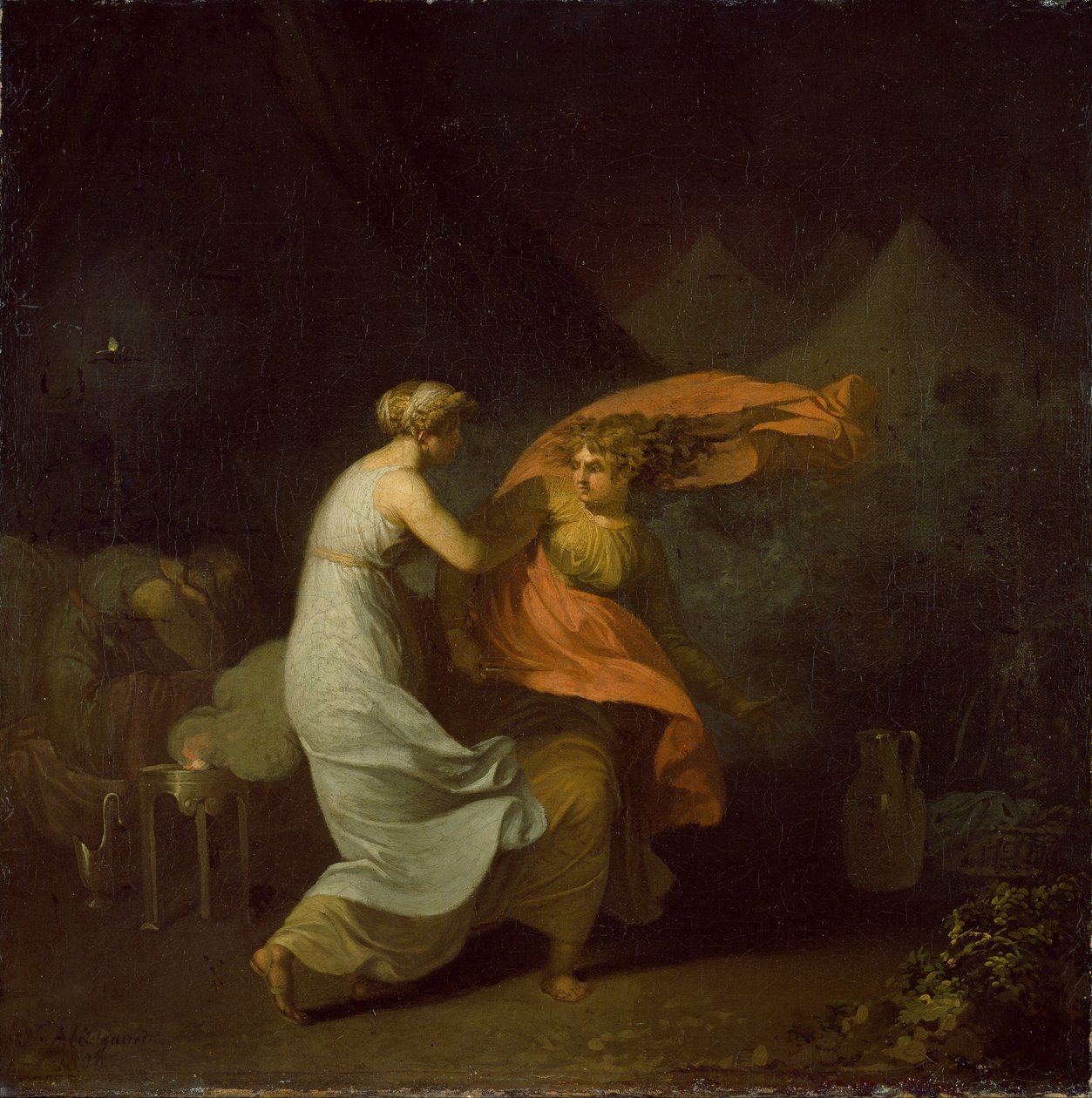 Julia y Fulvia de Nicolai Abraham Abildgaard