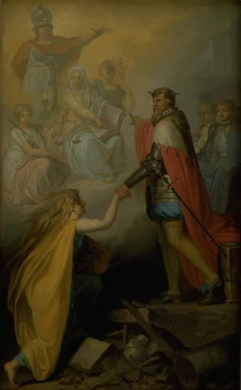 Cristián III Socorriendo a Dinamarca de Nicolai Abildgaard
