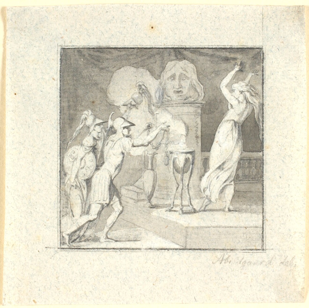 Escena de sacrificio de Nicolai Abildgaard
