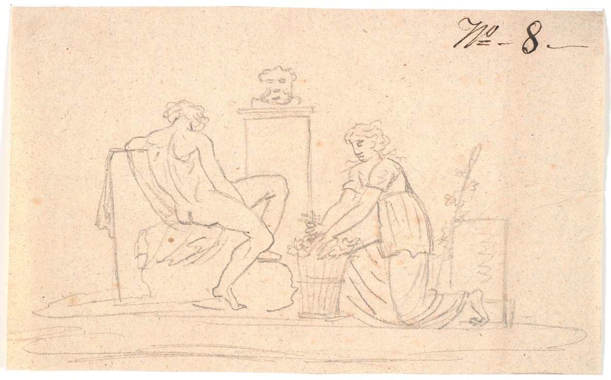 Escena con dos figuras de Nicolai Abildgaard