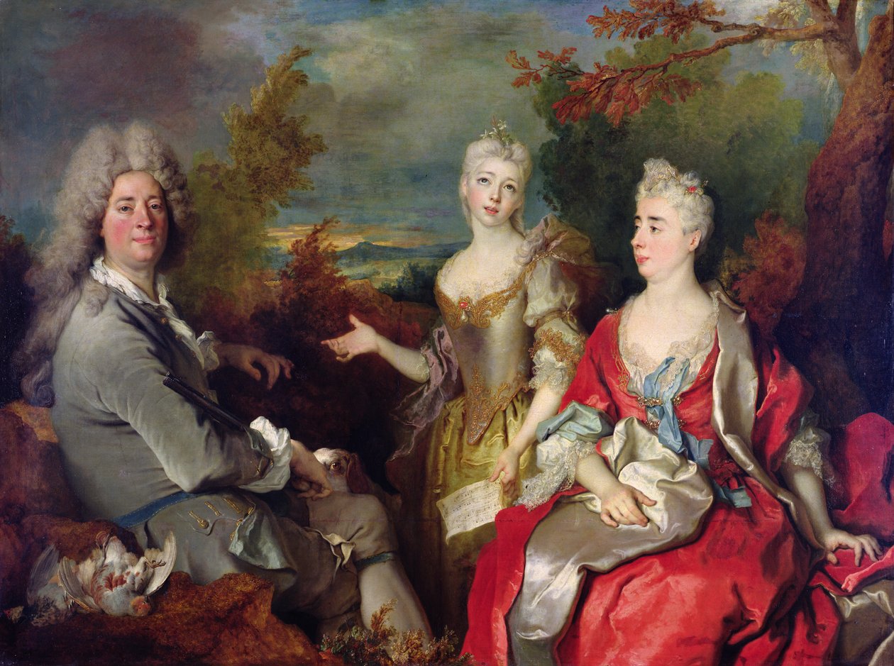 Retrato de familia, c.1710 de Nicolas de Largillière