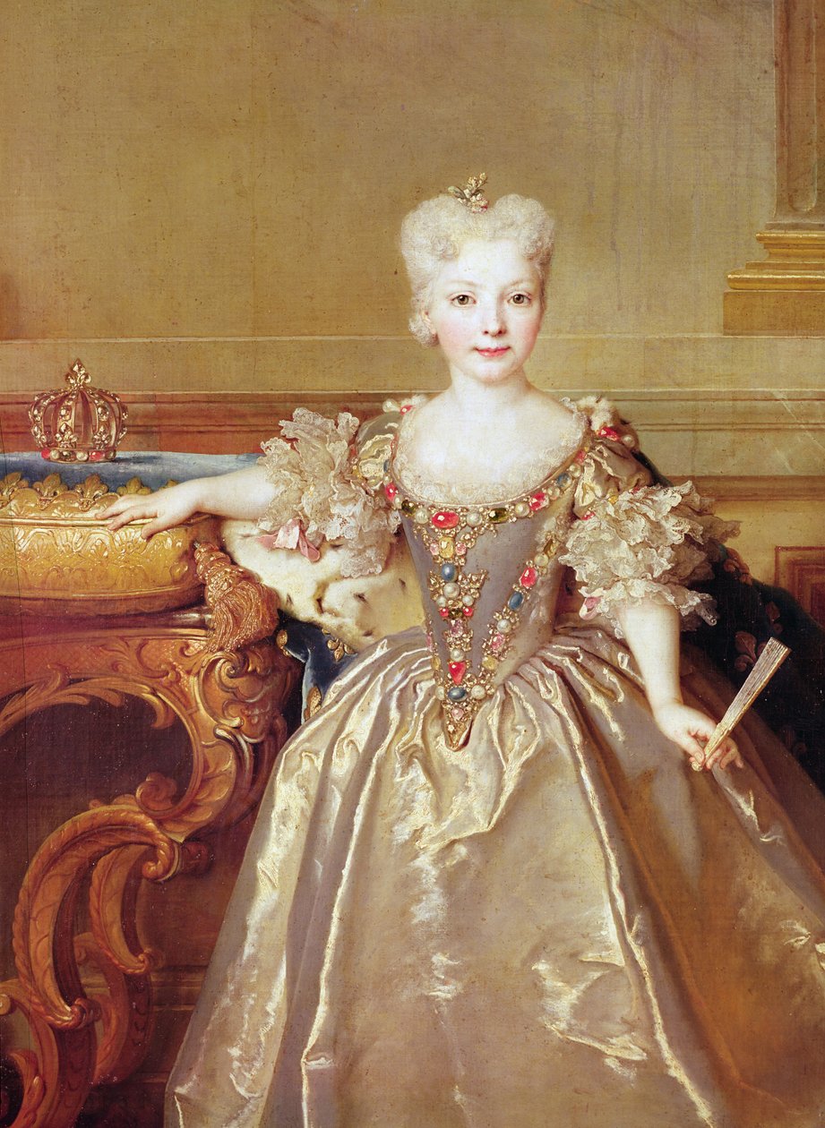 Infanta María Ana Victoria de Borbón, 1724 (detalle) de Nicolas de Largillière