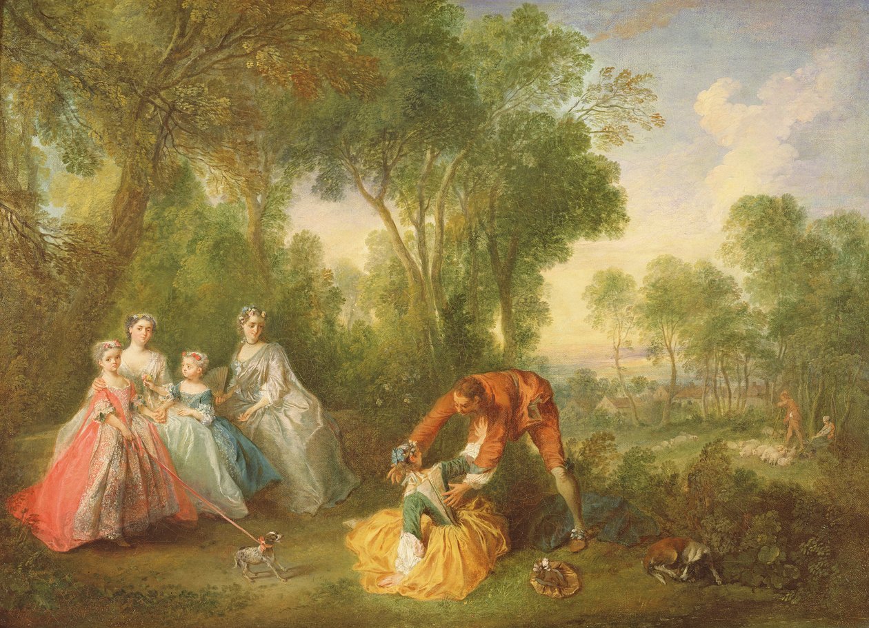 La Familia de Borbón-Conti de Nicolas Lancret