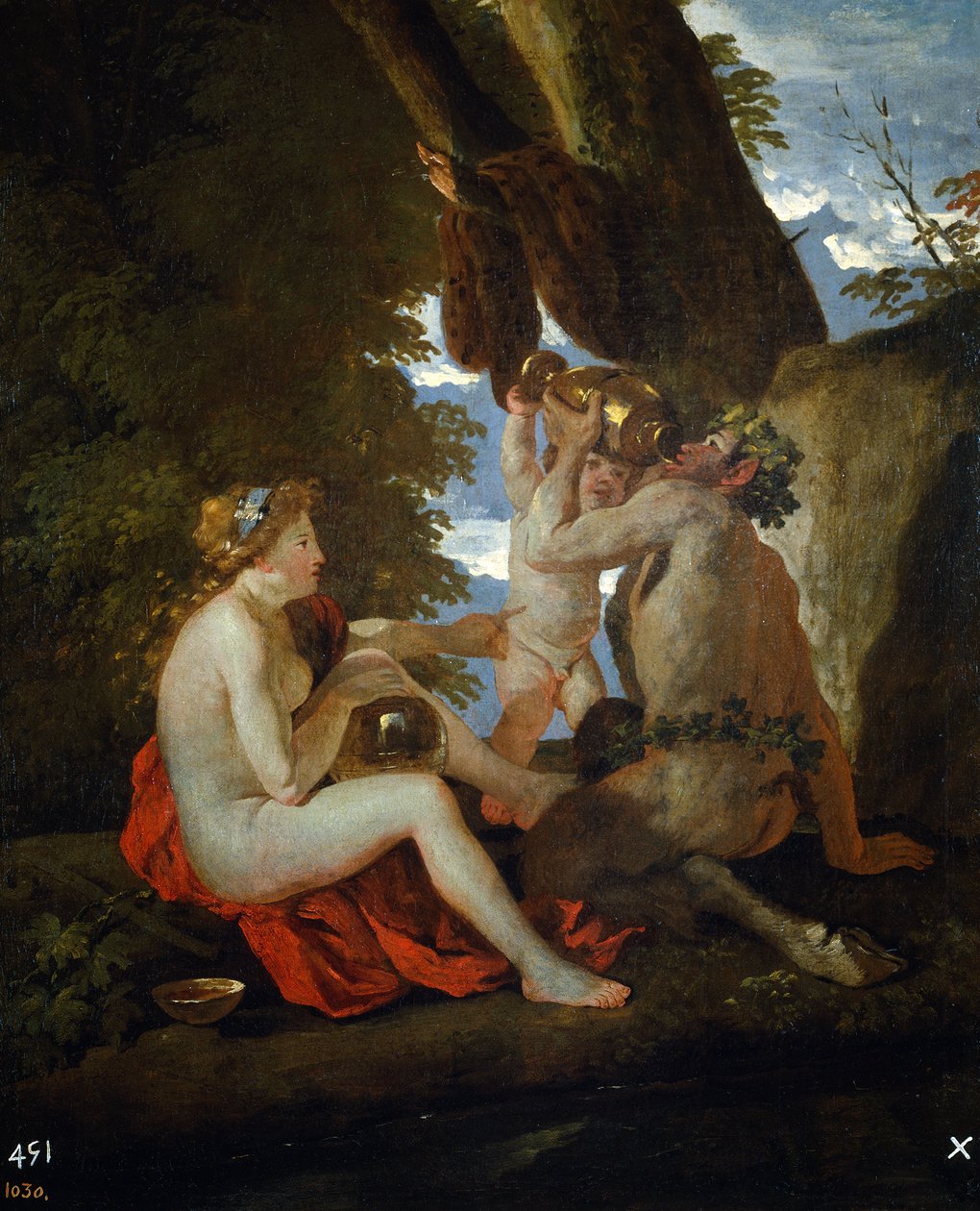 Escena báquica de Nicolas Poussin