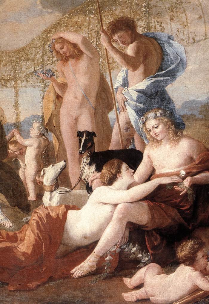El imperio de Flora (detalle) de Nicolas Poussin