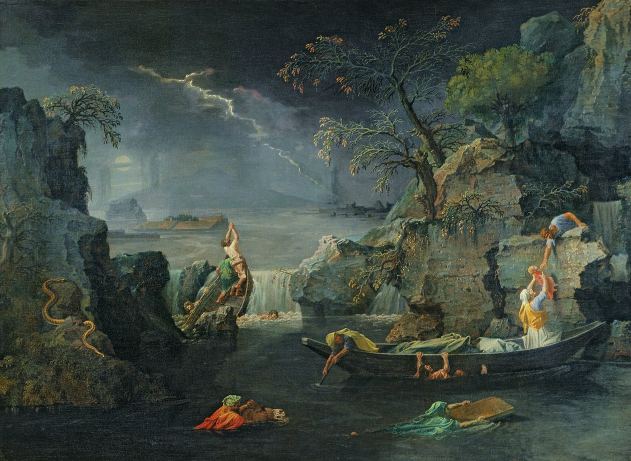 Invierno, o La Inundación, 1660-64 de Nicolas Poussin