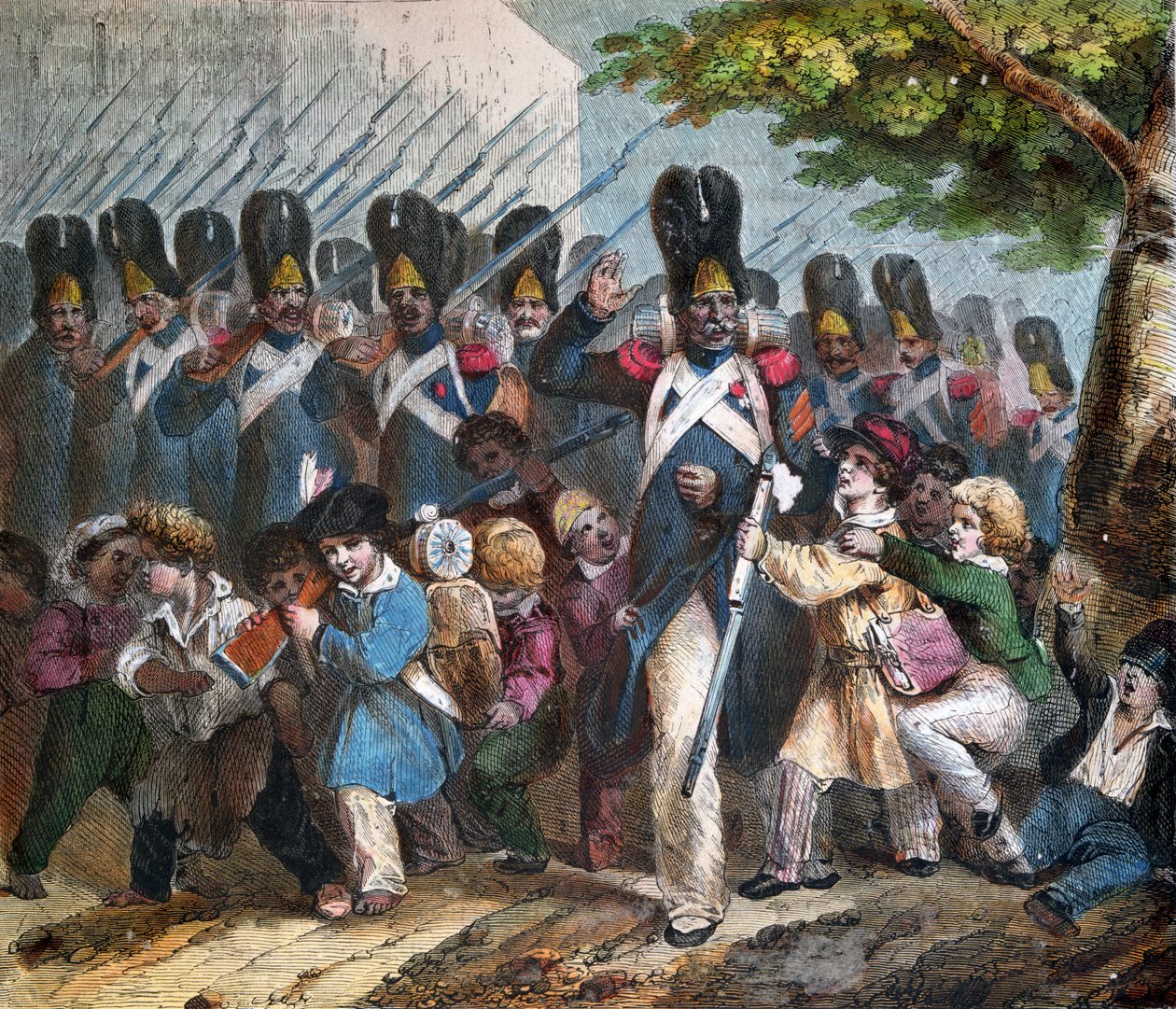 Los granaderos de Napoleón I (1769-1821), c. 1820 de Nicolas Toussaint Charlet