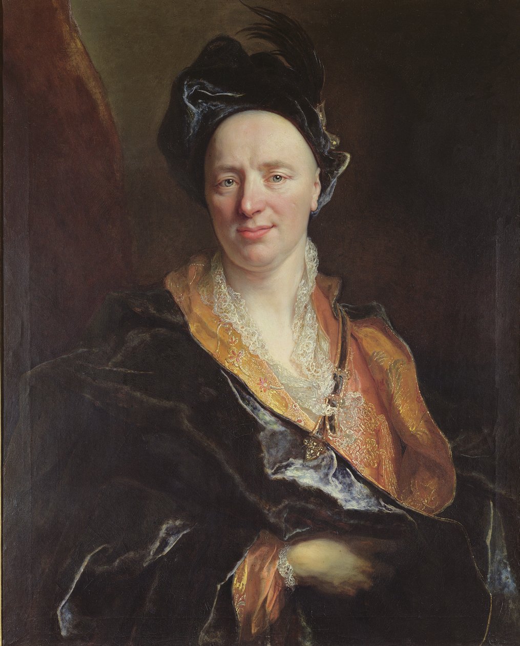Retrato de Jean Baptiste Rousseau (1671-1741) 1710 de Nicolas de Largillière
