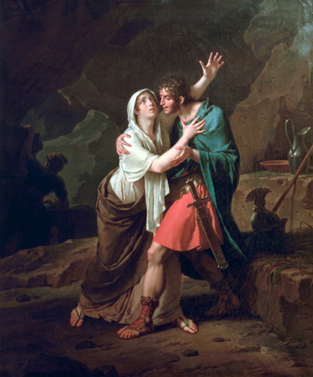Eponine y Sabinus, 1802 de Nicolas Andre Monsiau