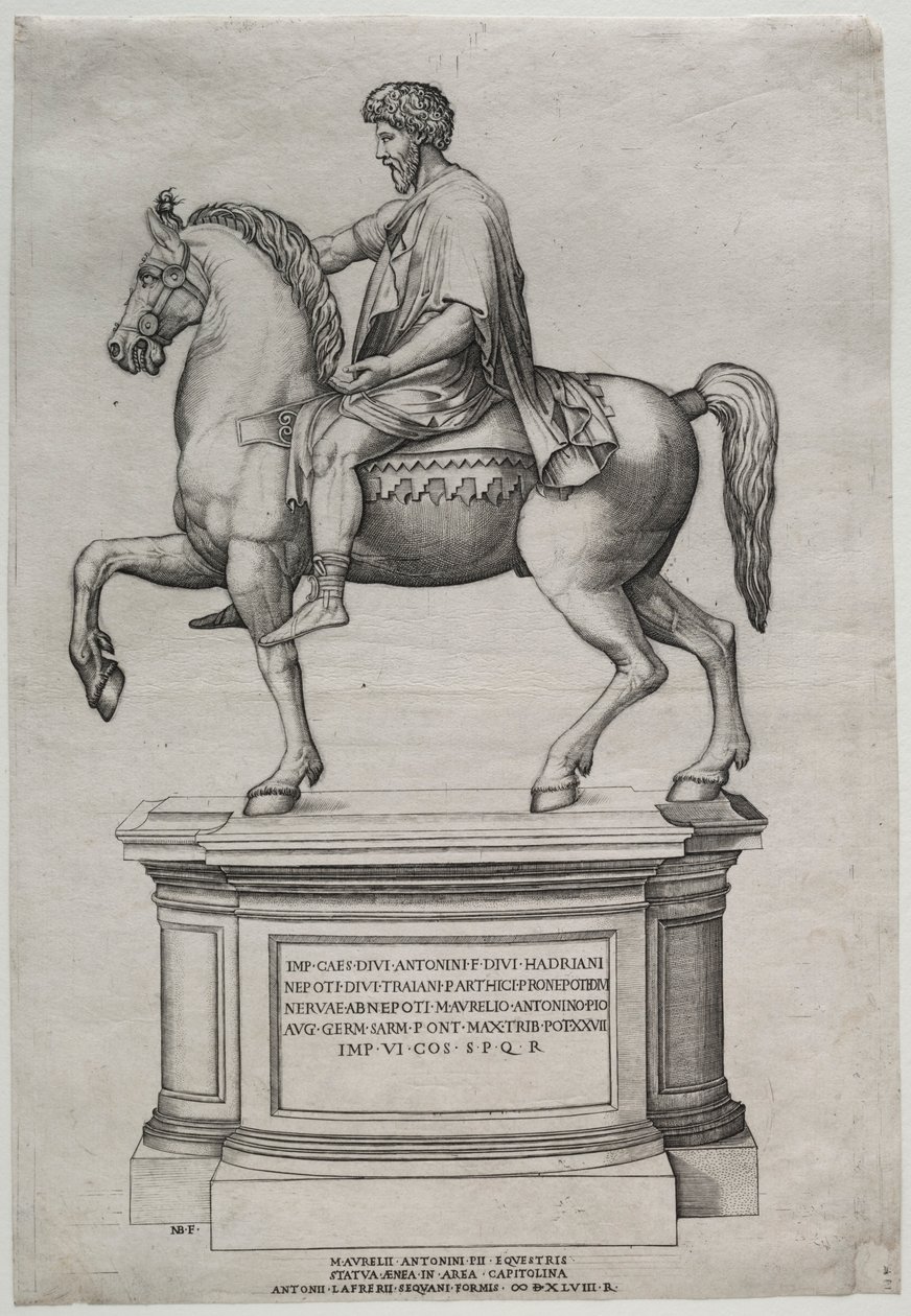 Estatua Ecuestre de Marco Aurelio de Nicolas Beatrizet