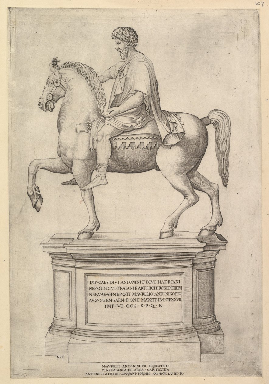 Speculum Romanae Magnificentiae: Marco Aurelio de Nicolas Beatrizet