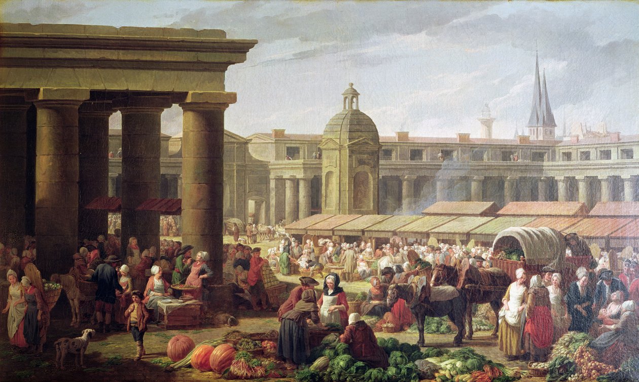 Les Halles, París de Nicolas Bernard Lepicie