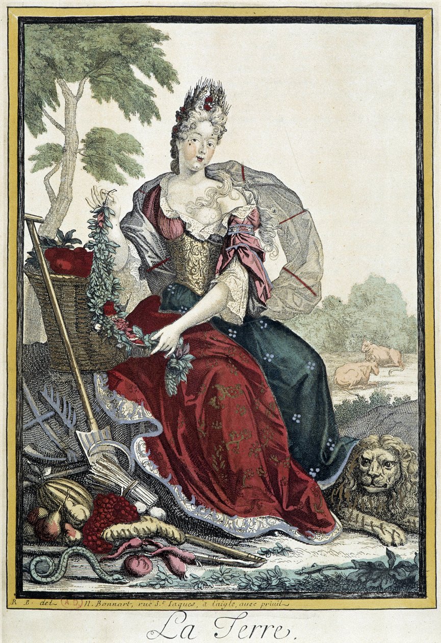 Alegoría de la Tierra de Nicolas Bonnart