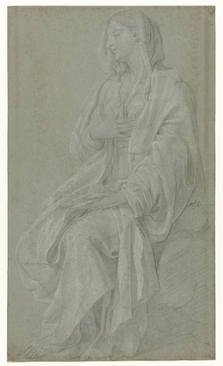 virgen sentada de Nicolas Colombel