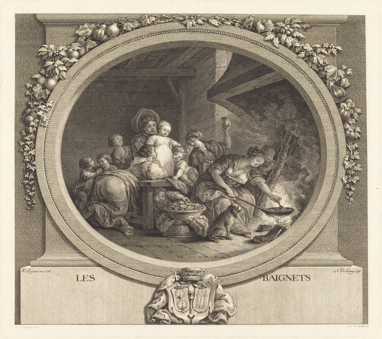 Los buñuelos de Nicolas Delaunay after Jean Honoré Fragonard