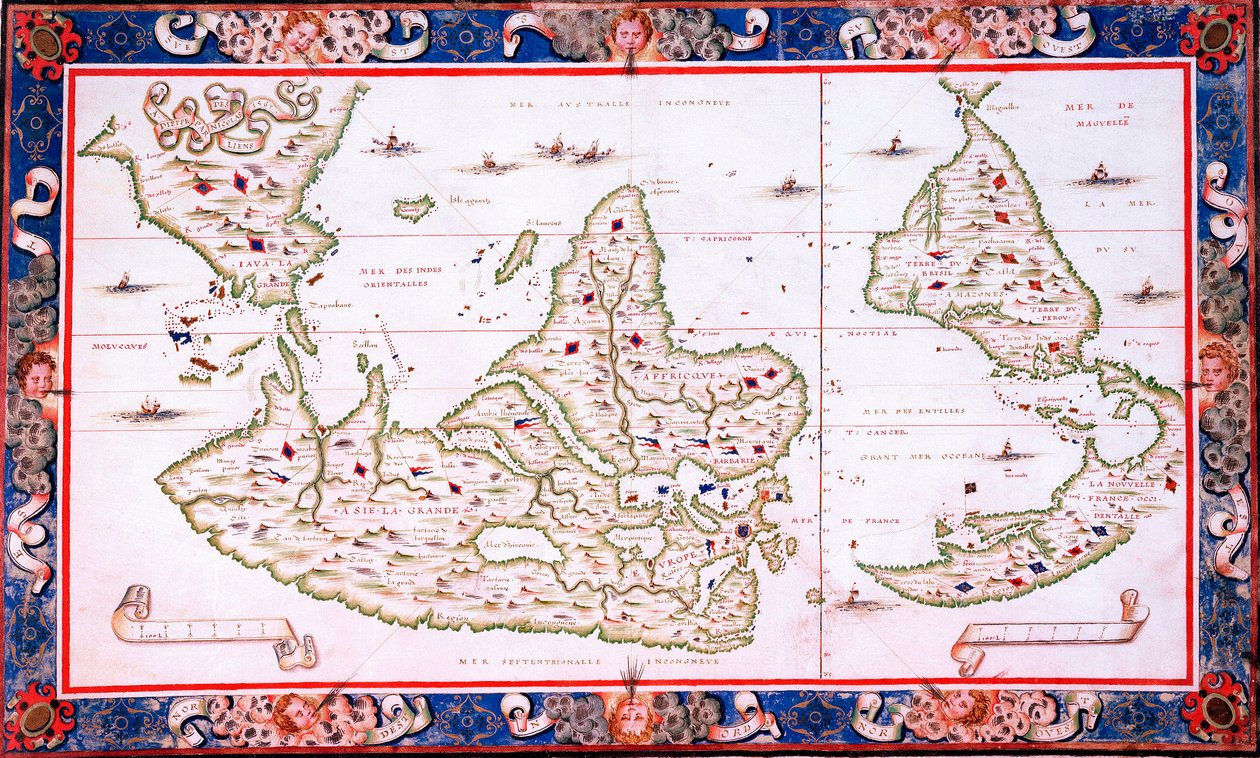 Mapamundi de Nicolas Desliens
