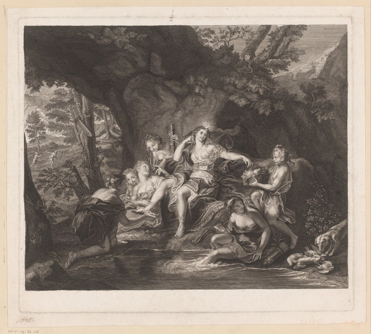 Baño de Diana de Nicolas Gabriel Dupuis (attributed to)
