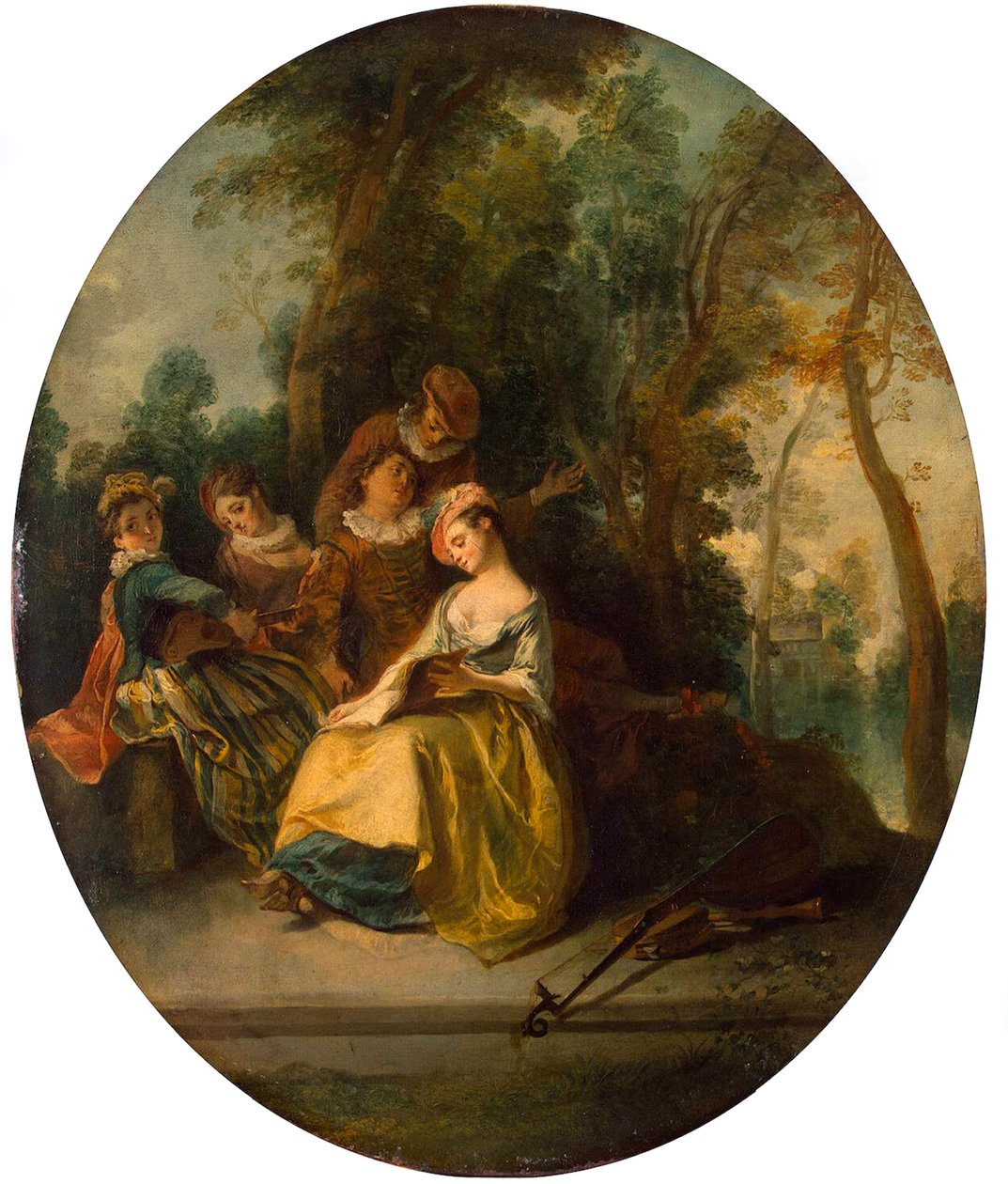 Concierto en el parque, 1738 de Nicolas Lancret