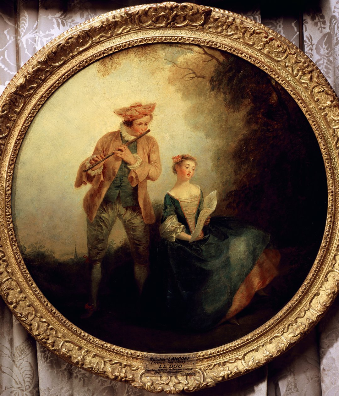 Dúo, por Nicolas Lancret de Nicolas Lancret