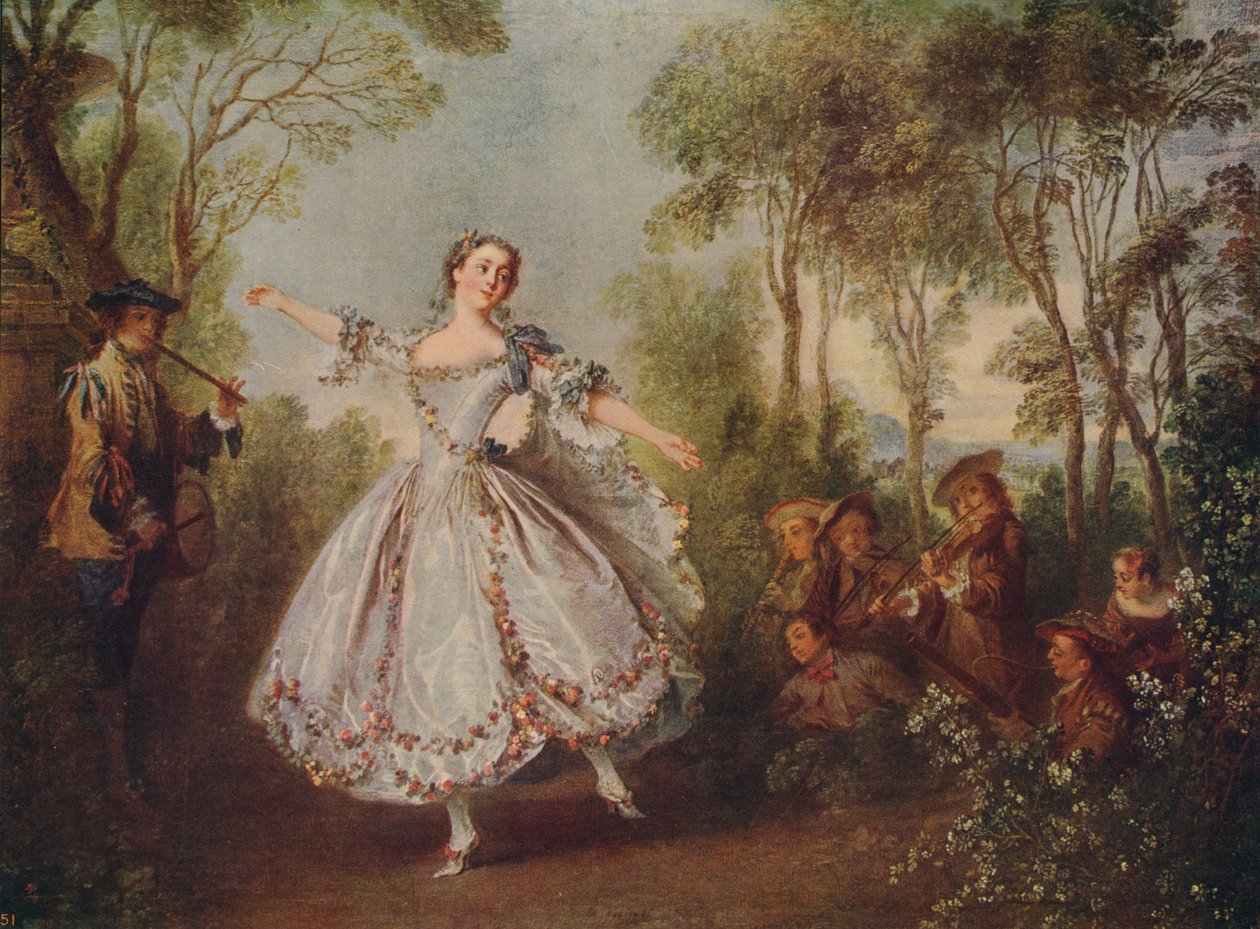 Mlle. Camargo bailando, 1730, c1915 de Nicolas Lancret
