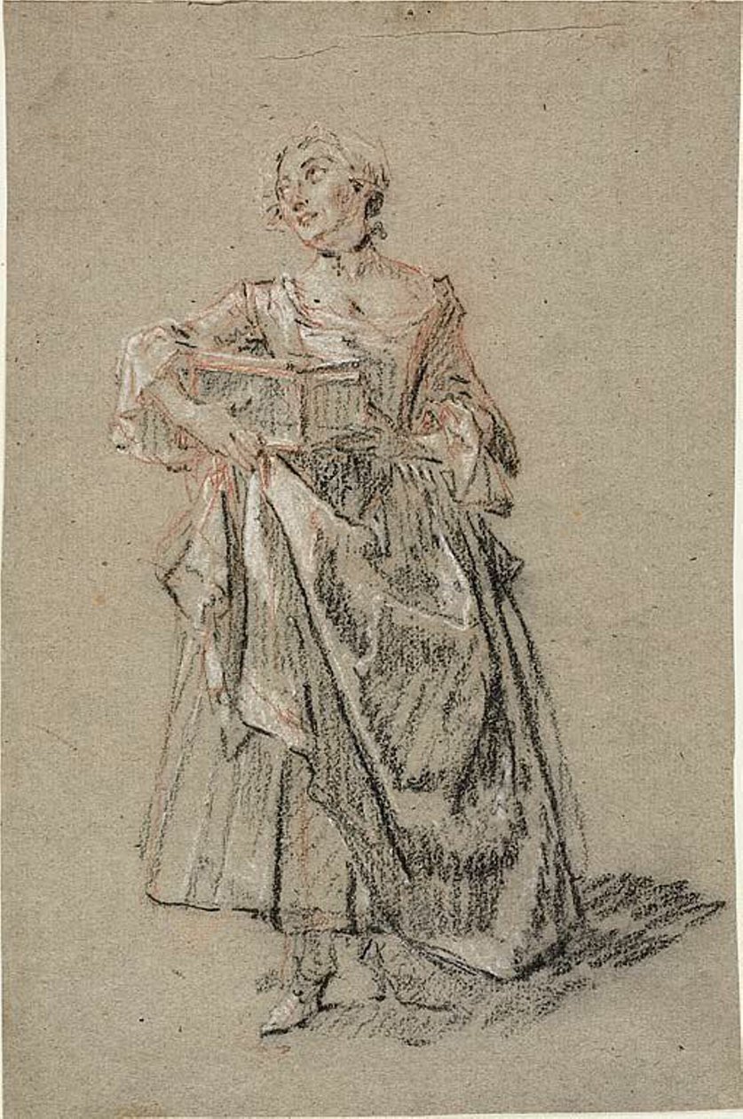 Estudio de una mujer de Nicolas Lancret
