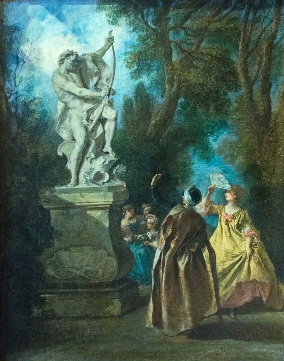 El persa y la estatua de Nicolas Lancret