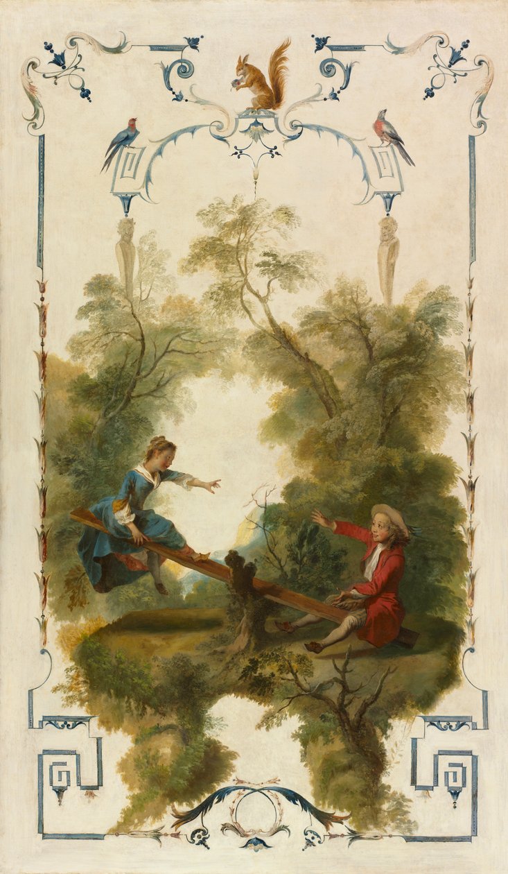 El balancín, c.1723-27 (óleo sobre lienzo) de Nicolas Lancret