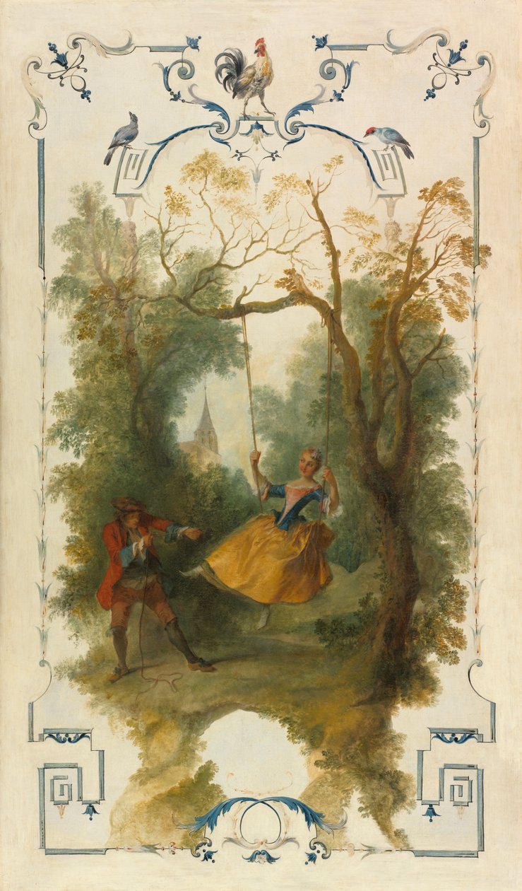 El columpio, c.1723-27 (óleo sobre lienzo) de Nicolas Lancret